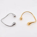 Double Drops 18K Gold Plated Stainless Steel Bangle - FGS